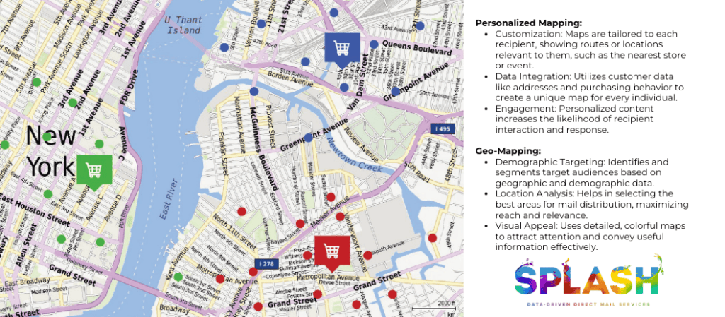 what is geo-mapping in direct mail and how personalized maps can be used in campaign graphic